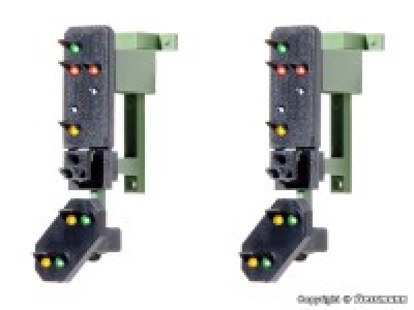 H0 Signale Ausfahrtsignalköpfe mit Vorsignal Multiplex,  ohne Mast, komplett verkabelt,  LED 10x, etc.........................................................