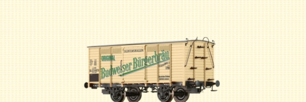H0 A kkStB Güterwagen gedeckt 2A Ep.I Budweiser Bürgerbräu