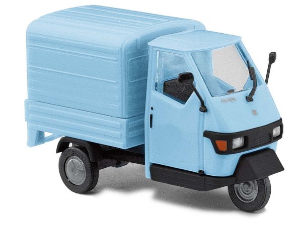 H0 I LKW Piaggio Ape 50, hellblau, etc..........................................................................................