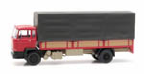 H0 LKW DAF Kipp Fahrerhaus Pritsche Kab 1982 rot, etc...................................................................................