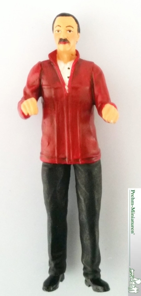 1 22 Figur Triebwagenfahrer stehend, Rote Jacke, etc.............................