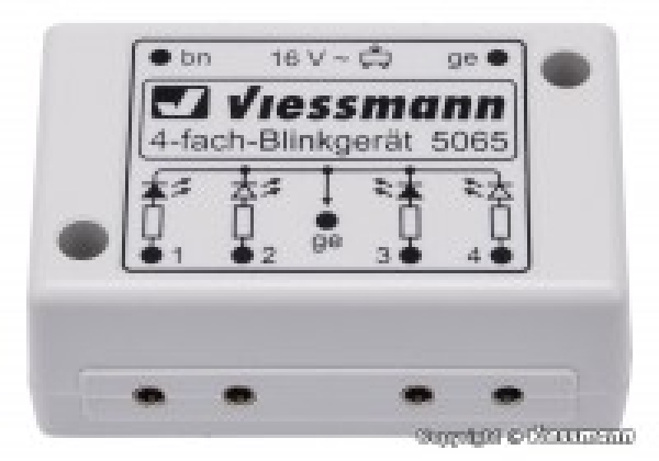 elektro VierfachBlinkelektronik für Andreaskreuze, etc...............................................................................