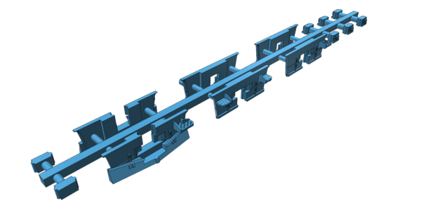 Ersatzteil KS glatter A ÖBB Diesellokomotive Liliput, Reihe 2095 Schienen und Schneeräumer , Satz 3x Varianten, etc................................................