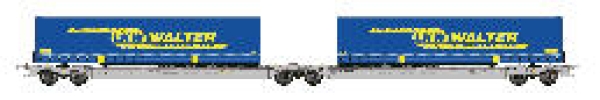 N Containertragwagen Set bel. 2x   6A   Ep.VI