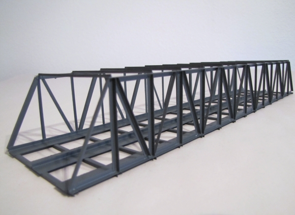 N KN 35 2 Kastenbrücke, zweigleisig,  grau, 35x 6x 4,8cm, etc..................................................