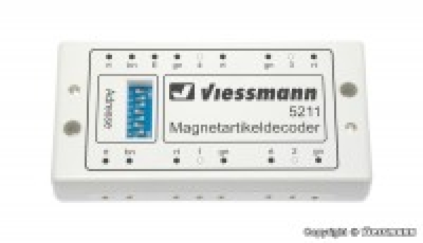 elektro Magnetartikeldecoder Motorola Impulsausgänge 8, Decoderadressen 80 möglich, E- Buchse, etc............................................