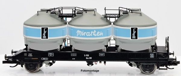 TT D DR Güterwagen Silowagen Ucs, Museumswagen Werk Leuna, Transport von Kunststoffgranulat, mit Bremserbühne, 2A, Ep.V, etc........