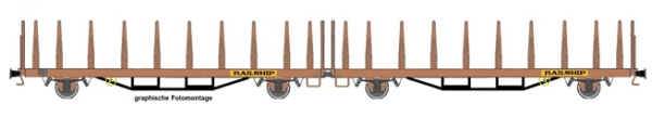 TT D DR Güterwagen Fährbootwagen Laas- Einheit Doppeleinheit Railship UIC Rungen, einfarbig, unbeladen, 2A, 1 , etc...........................