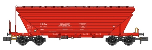 TT BG BDZ Güterwagen Getreidesilowagen mit Bühne, verkehrsrot, 4A, Ep. V- VI, etc...........
