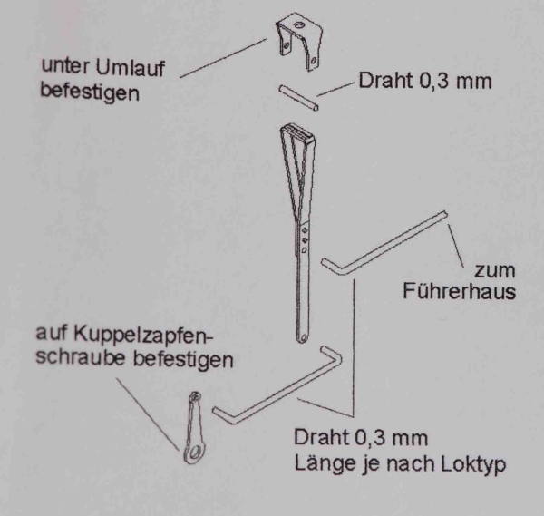 H0 Zurüstteil Schmierpumpemantrieb