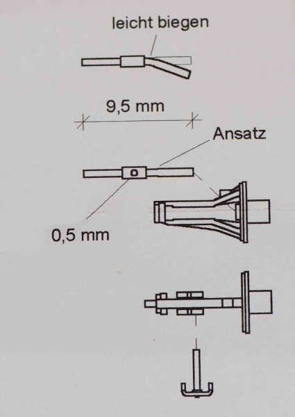 H0 Zurüstteil Einheitslokomotiven Schieberkastenkreuzkopf BR 01