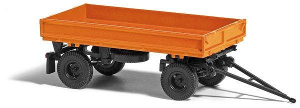 H0 D DDR LKW Hänger IFA HW 60 , ohne Kippgestänge,  orange, etc.................................................................................