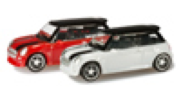 N Eu PKW Set Mini Cooper rot weiß