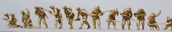 1: 72 USA US BS Luftlandetruppen D Day 1944 unbemalt 12x