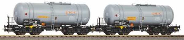 H0 Pri Kesselwagen Set 2x, 406Rb PCC, mit Bremserbühne, grau, 4A, Ep.VI, etc..................................................................