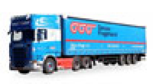 1 50 LKW Scania Gardinenplanen Sattelzug Skive Fragt