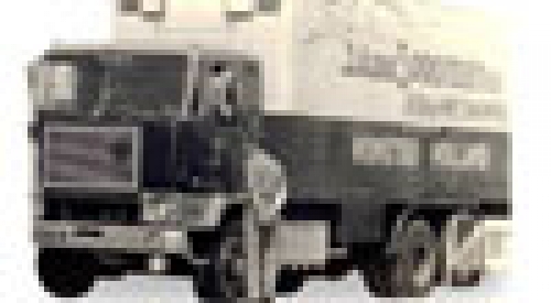 1 50 LKW Volvo F88 Koffer Hängerzug Spronsen