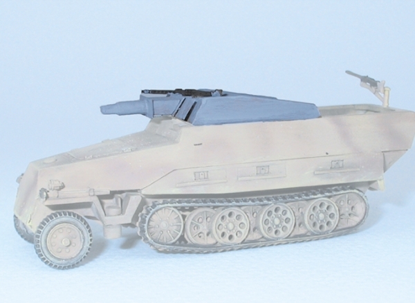 H0 mili D DW BS Kanonenwagen, SdKfz 251/ 9, Ausf. D,  late, etc......................................................................................