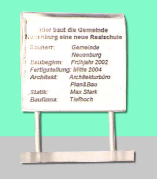 N Gestaltung Bautafel bel. 2x, etc................................................................................................................................