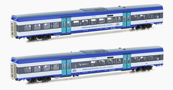 H0 D DB Marschbahn Personenwagen Set 2x, Ep.VI, R= 2, etc.............................................................................................................