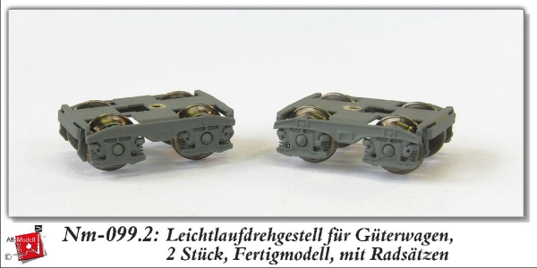 nm Leichtlaufdrehgestell 2x Güterwagen 4A kompl. m. Radsätzen