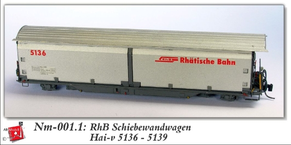 nm Ch RhB Schiebewandwagen 5136 4A Ep. alu rotes Logo