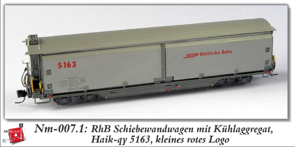 nm CH RhB Schiebewandwagen 5163 4a Ep.   alu rotes Logo