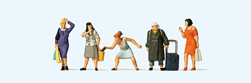 H0 Figur In der Einkaufsstraße