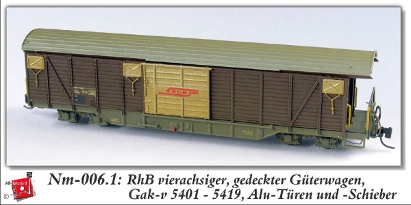 nm CH RhB Güterwagen 5101 ged. 4A Ep.     alu