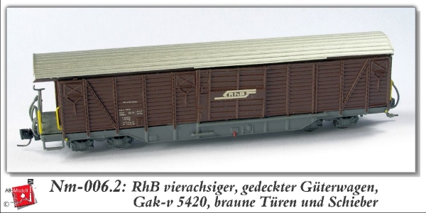 nm CH RhB Güterwagen 5120 ged. 4A Ep.     braun
