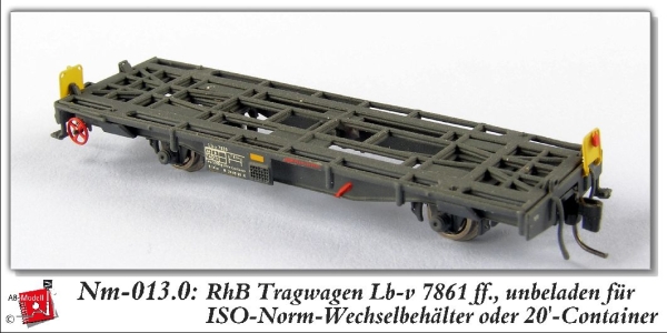 nm Ch RhB Tragwagen 7861 2a Ep.   ohne Wechselbehälter