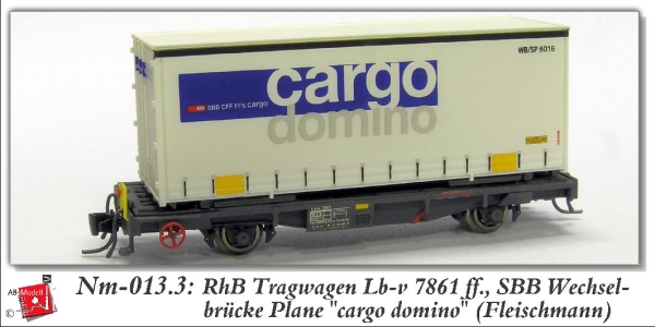 nm Ch RhB Tragwagen 7861 2A Ep.   SBB Plane cargo domino