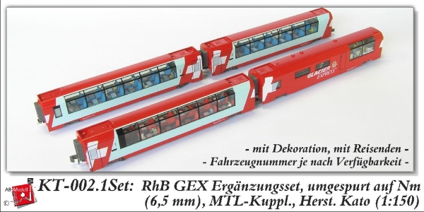 n 1 150 Ch Pri Glacier Express Erg. Set nm 6,5mm MTL Kuppl. Inne