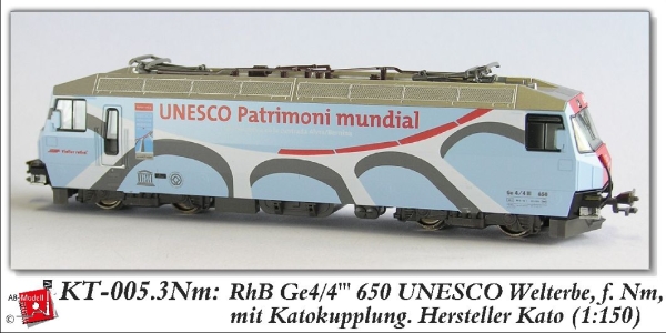 n 1 150 Ch Pri Elektrolokomotive 650 GE 4/ 4 Nm 6,5mm Kato Kuppl