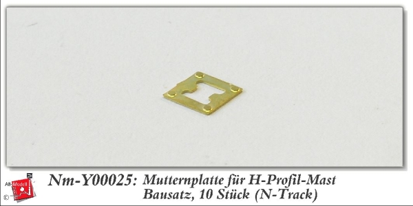 n nm Zubehör BS Mutternplatte 10x