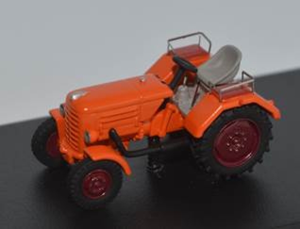 H0 D Landmaschinen Traktor Borgward Ursprungsfarbe, Prototyp orange