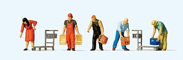 H0 Figur Im Getränkemarkt