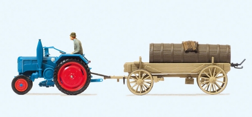 H0 Ausschmückung Ackerschlepper Lanz D 2416 mit Jauchewagen etc..................................................................................................................
