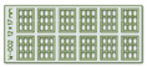 H0 Selbstbauteile Lasercut Sprossenfenster 12x 17mm Scheiben 9 1