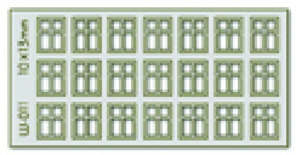 H0 Selbstbauteile Lasercut Altbaufenster 10x 13mm Scheiben 4 21x