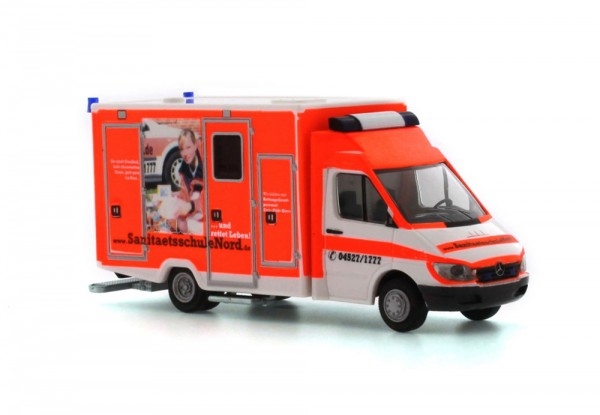 H0 D Bus WAS RTW Sprinter Sanitätsschule Nord, 21A, etc.....................