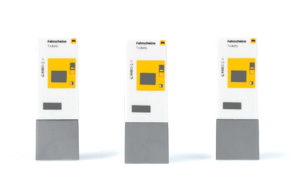 H0 Ausschmückung Parkscheinautomat 3x