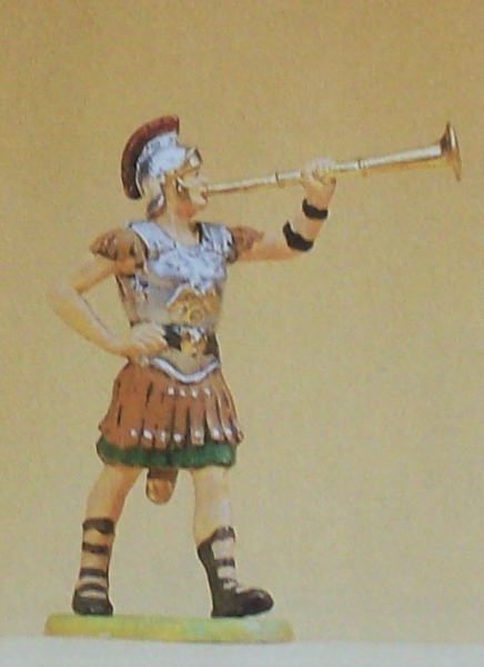 1: 25 Figur Römer im Marsch mit Fanfare