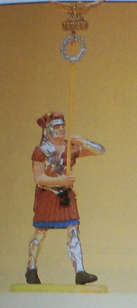 1: 25 Figur Römer im Marsch mit Adler