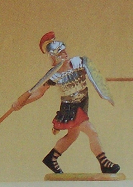 1: 25 Figur Römer laufend mit Speer