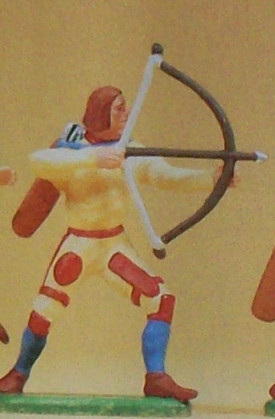 1: 25 Figur Normannischer Bogenschütze schießend