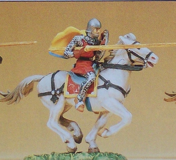 1: 25 Figur Normanne reitend mit Lanze und Umhang etc.............................................................................................................................................................