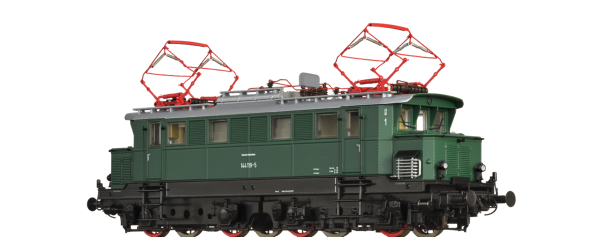 N D DB Elektrolokomotive E 144 009 8, 4A, Ep.IV, L= 95,6mm, R min. 192mm, grün,etc....................................................