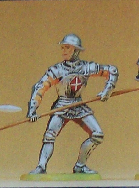 1: 25 Figur Ritter parierend mit Spieß