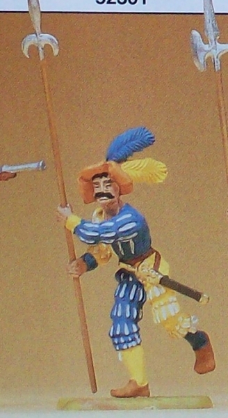 1: 25 Figur Landsknecht stürmend im Spieß etc..........................................................................................................................................................................